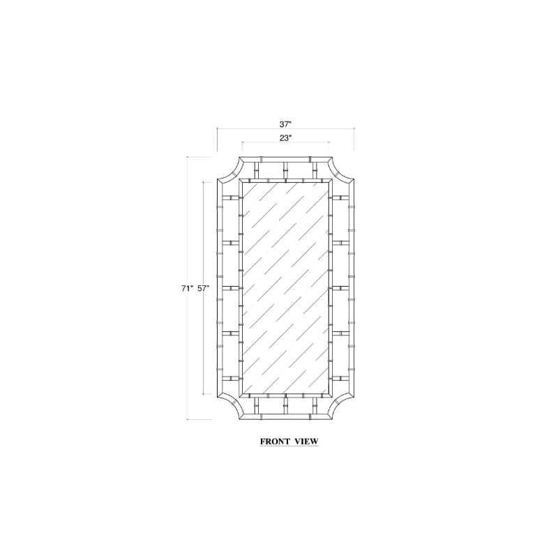 Bamboo Standing Mirror 76765 鏡子 圖3