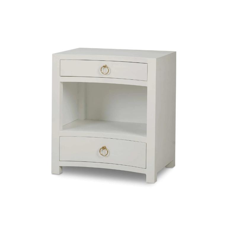 Mornington Open Shelf Linen Wrapped Bedside Table 76642 床頭櫃 圖6