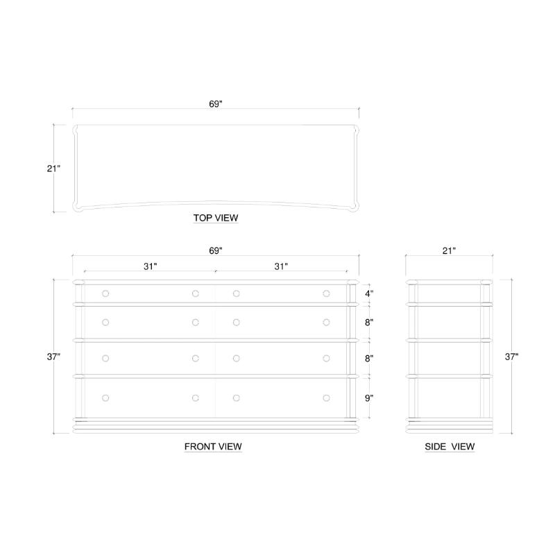 Battersea 8 Drawer Dresser 76758 斗櫃 圖6