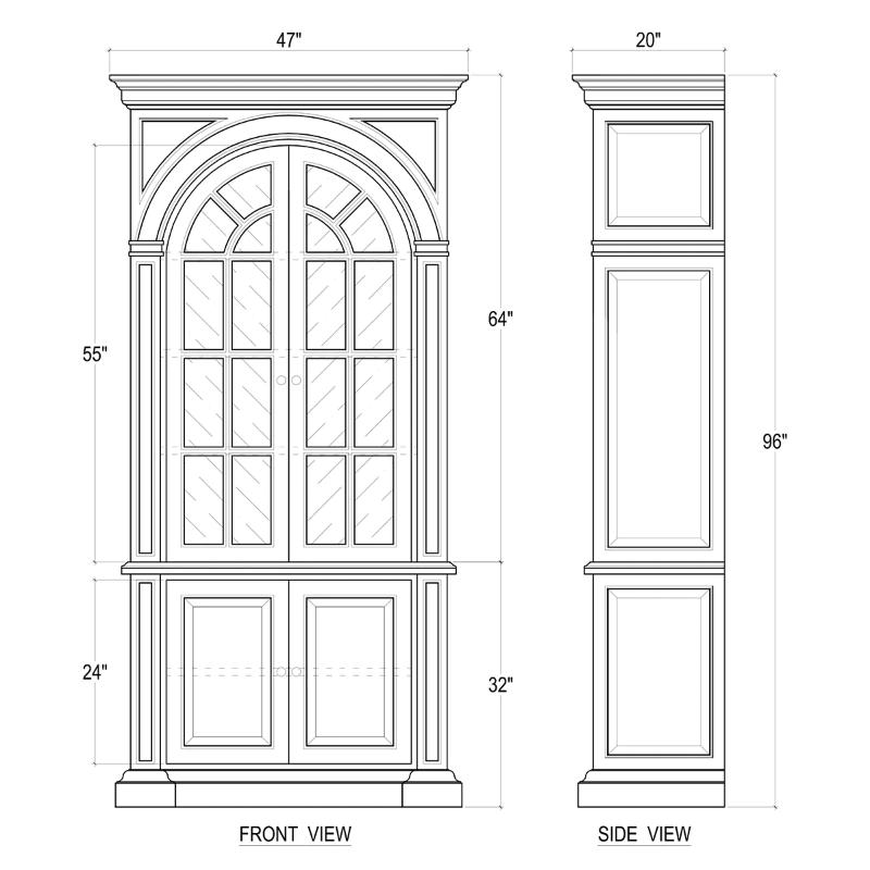 Roosevelt Library Bookcase 25413 展示櫃 圖6