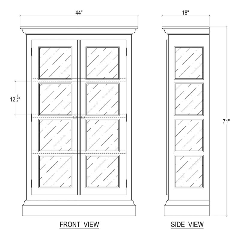Ashton 2 Door Display Cabinet 23681 展示櫃 圖6