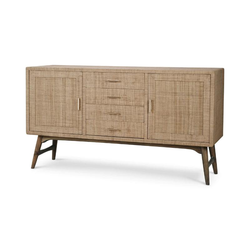 Pierre Mid Century Buffet/Media w/ Raffia 28103 電視櫃 圖4