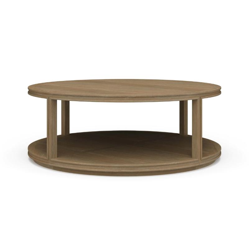 Cohan Round Coffee Table w/ Wood Shelf 28499 茶几 圖2