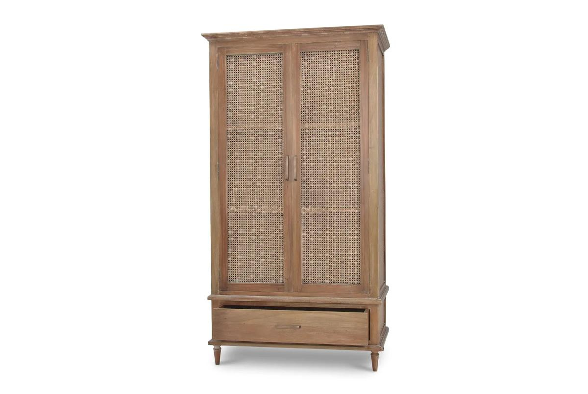 Jamison Wardrobe w/ Rattan Door 27631 衣櫃