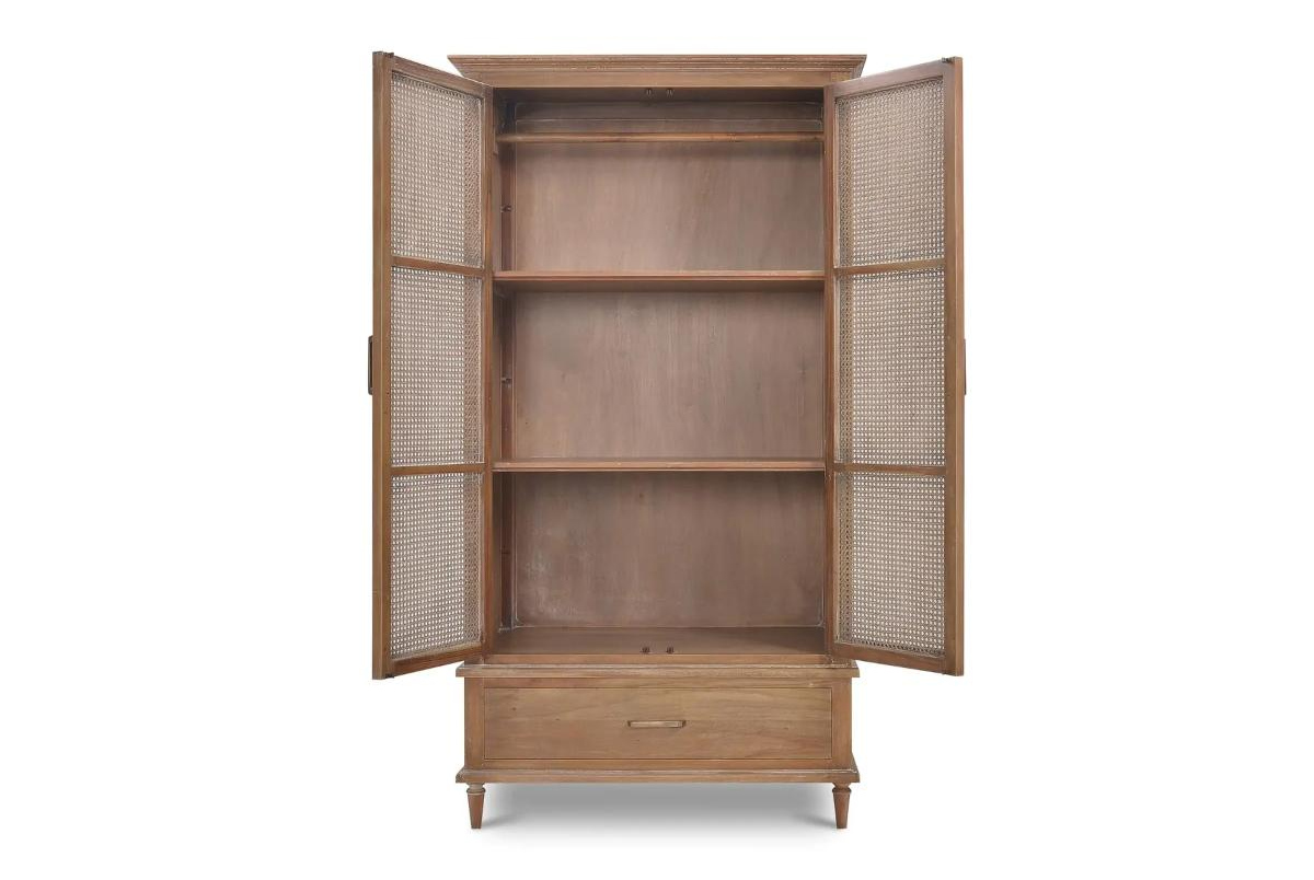 Jamison Wardrobe w/ Rattan Door 27631 衣櫃 圖4
